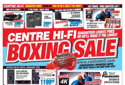 Centre Hi-Fi Flyer December 27 to January 9