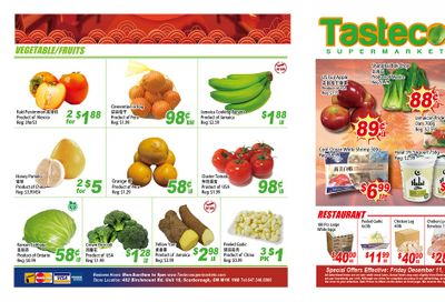Tasteco Supermarket Flyer December 11 to 17