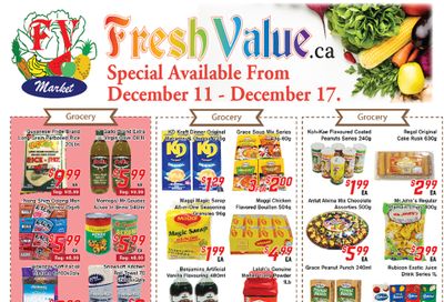 Fresh Value Flyer December 11 to 17