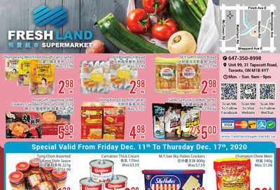 FreshLand Supermarket Flyer December 11 to 17