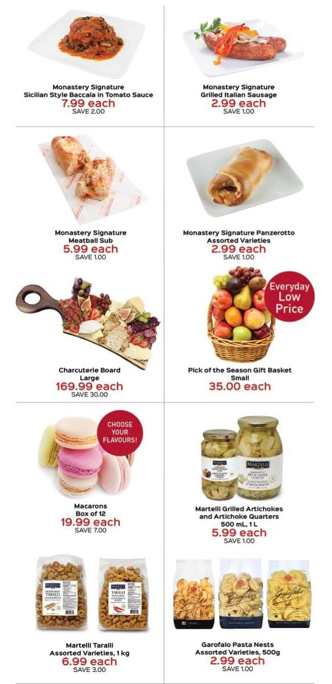 Monastery Bakery Flyer December 9 to 16
