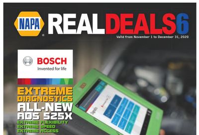 NAPA Auto Parts Real Deals Catalogue November 1 to December 31
