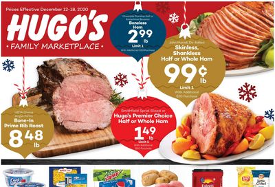 Hugo's Family Marketplace Holiday Weekly Ad Flyer December 12 to December 17, 2020