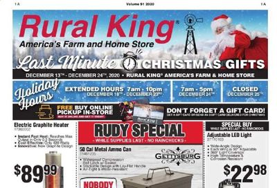 Rural King Weekly Ad Flyer December 13 to December 24