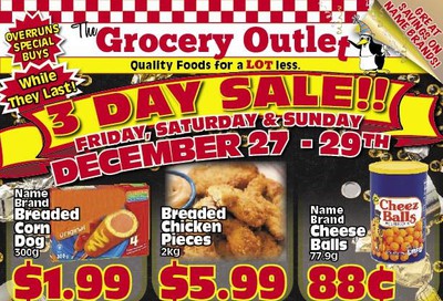 The Grocery Outlet 3-Day Sale Flyer December 27 to 29