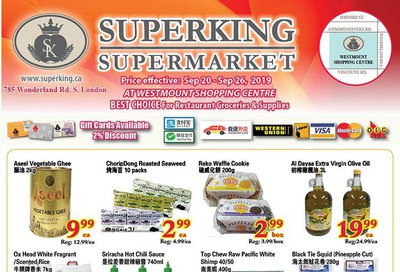 Superking Supermarket (London) Flyer September 20 to 26