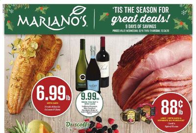 Mariano’s Weekly Ad Flyer December 16 to December 24