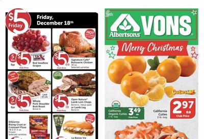 Vons (CA, NV) Weekly Ad Flyer December 16 to December 22