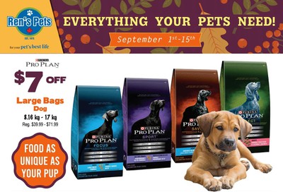 Ren's Pets Depot Flyer September 1 to 15