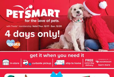 PetSmart Treats Membership Flyer December 17 to 20