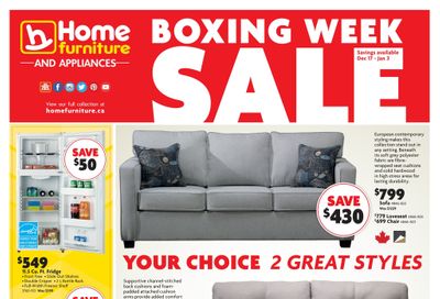Home Furniture (BC) Boxing Week Flyer December 17 to January 3