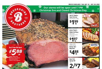 Brookshire Brothers Christmas Holiday Weekly Ad Flyer December 16 to December 24, 2020