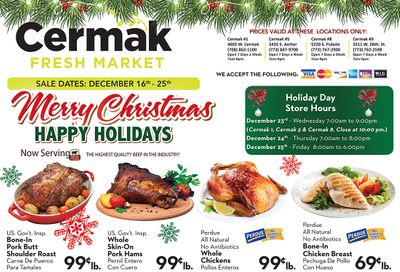 Cermak Fresh Market (IL) Christmas Holiday Weekly Ad Flyer December 16 to December 25, 2020