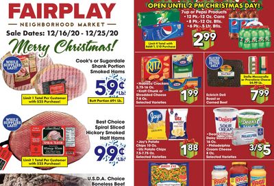 Fairplay Christmas Holiday Weekly Ad Flyer December 16 to December 25, 2020