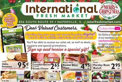 International Fresh Market Christmas Holiday Weekly Ad Flyer December 16 to December 25, 2020
