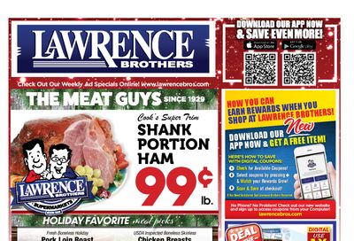Lawrence Bros Christmas Holiday Weekly Ad Flyer December 16 to December 24, 2020