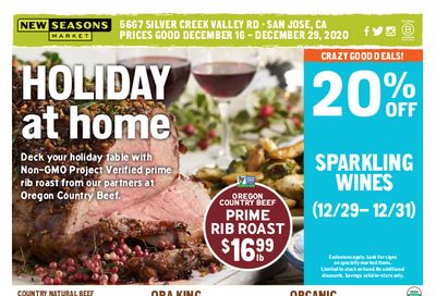 New Seasons Market (CA) Christmas Holiday Weekly Ad Flyer December 16 to December 29, 2020