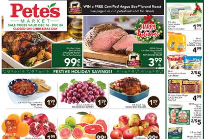 Pete's Fresh Holiday Weekly Ad Flyer December 16 to December 24, 2020