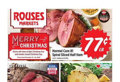 Rouses Markets Christmas Holiday Weekly Ad Flyer December 16 to December 24, 2020