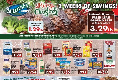 Sullivan's Foods Christmas Holiday Weekly Ad Flyer December 16 to December 29, 2020