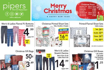 Pipers Superstore Flyer December 17 to 24