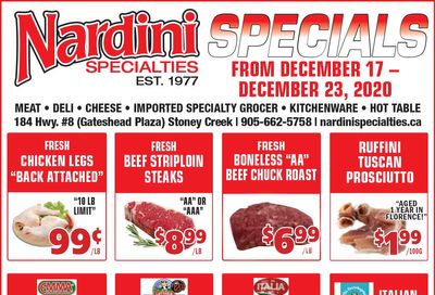 Nardini Specialties Flyer December 17 to 23