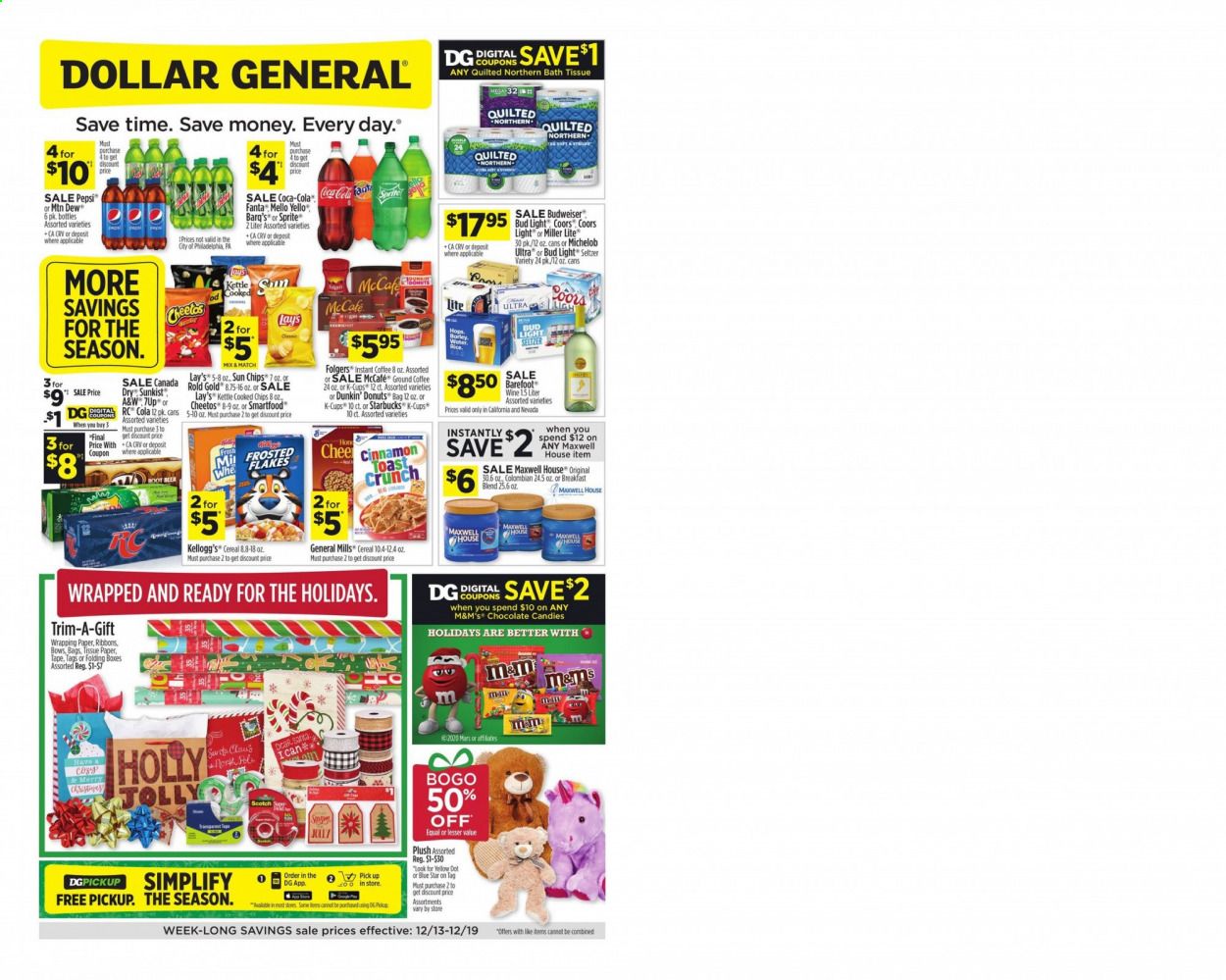 Dollar General (CA, NV) Weekly Ad Flyer December 13 to December 19