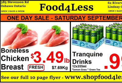 Food 4 Less Flyer September 20 to 26