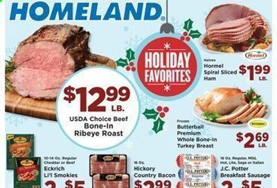 Homeland (OK, TX) Weekly Ad Flyer December 16 to December 24
