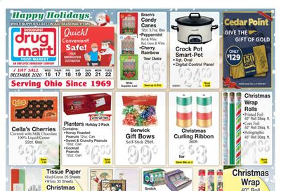Discount Drug Mart (OH) Weekly Ad Flyer December 16 to December 22