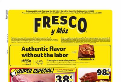Fresco y Más Weekly Ad Flyer December 16 to December 24