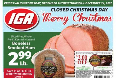 IGA Weekly Ad Flyer December 16 to December 25