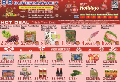 88 Supermarket Flyer December 17 to 23