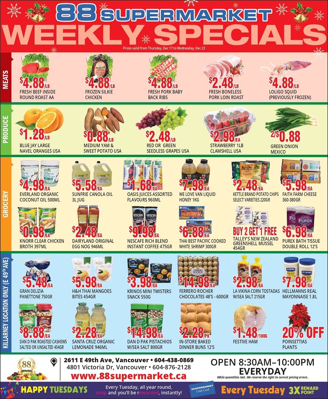 88 Supermarket Flyer December 17 to 23
