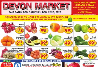 Devon Market Holiday Weekly Ad Flyer December 16 to December 22, 2020