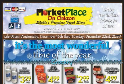 Marketplace On Oakton Holiday Weekly Ad Flyer December 16 to December 22, 2020