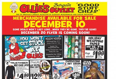 Ollie's Bargain Outlet Weekly Ad Flyer December 10 to December 19