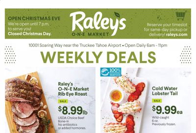 Raley's (CA) Weekly Ad Flyer December 16 to December 24