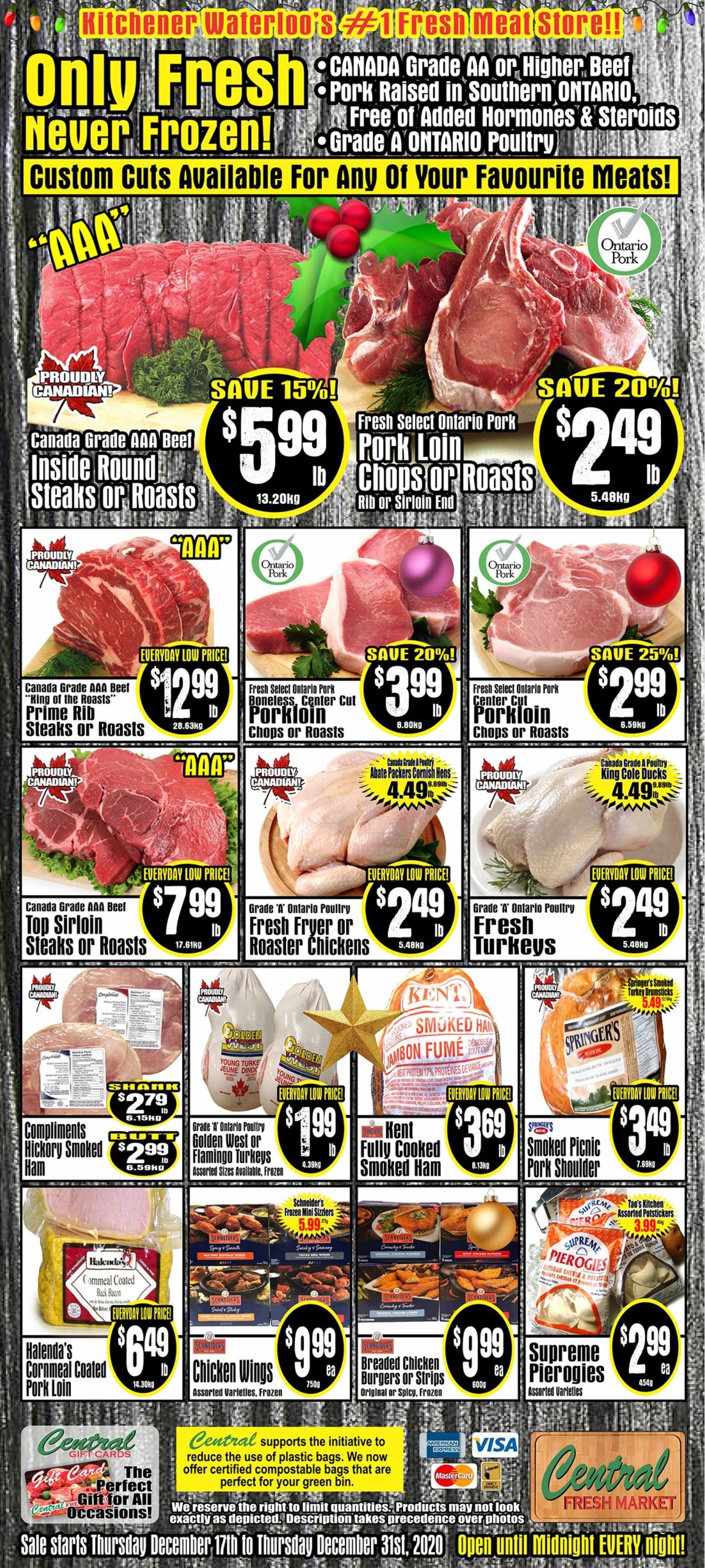 Central Fresh Market Flyer December 17 to 31