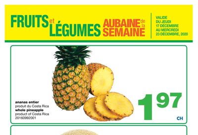 Wholesale Club (QC) Produce Deal of the Week Flyer December 17 to 23