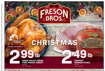 Freson Bros. Flyer December 18 to 24