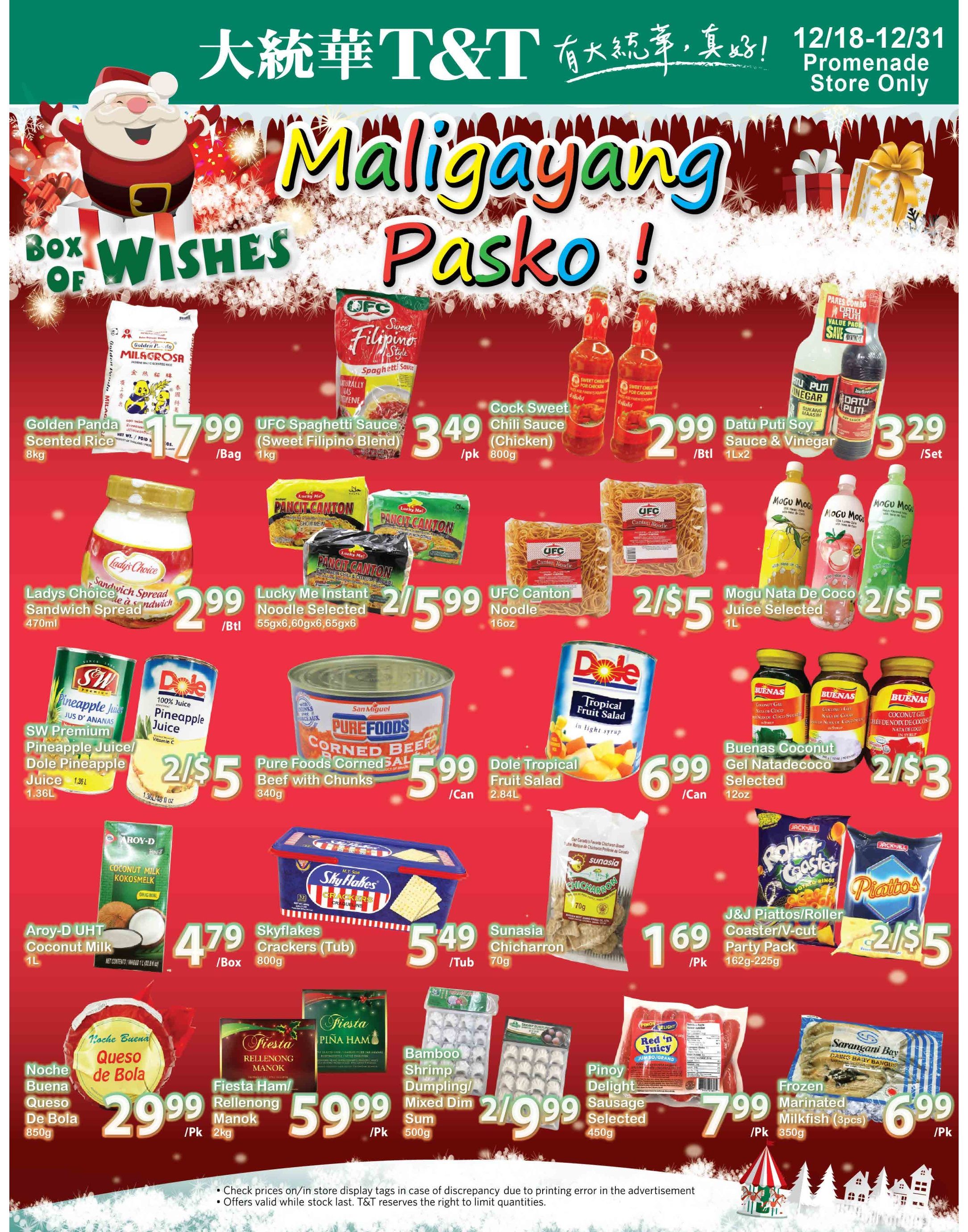 T&T Supermarket (GTA) Flyer December 18 to 24