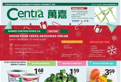 Centra Foods (Barrie) Flyer December 18 to 24