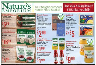 Nature's Emporium Flyer December 18 to January 7