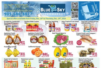 Blue Sky Supermarket (Pickering) Flyer December 18 to 24