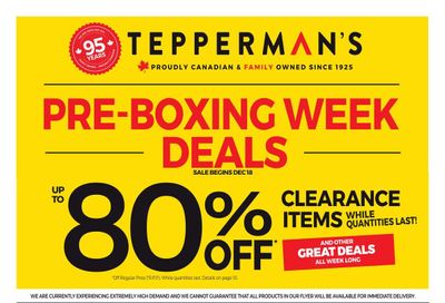 Tepperman's Flyer December 18 to 24