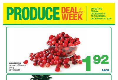 Wholesale Club (West) Produce Deal of the Week Flyer December 18 to 24