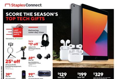 Staples Weekly Ad Flyer December 20 to December 26