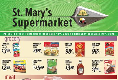 St. Mary's Supermarket Flyer December 18 to 24