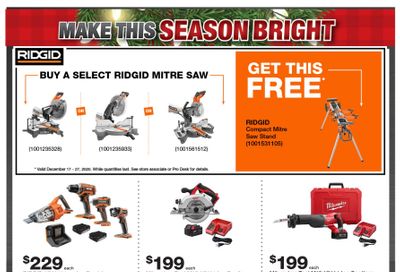 Home Depot Pro Flyer December 17 to 27